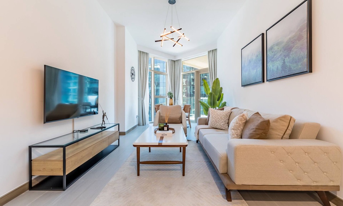 Business Bay Apartment | Contemporary 1BR w/Partial Canal Views, Business Bay by Deluxe Holiday Homes