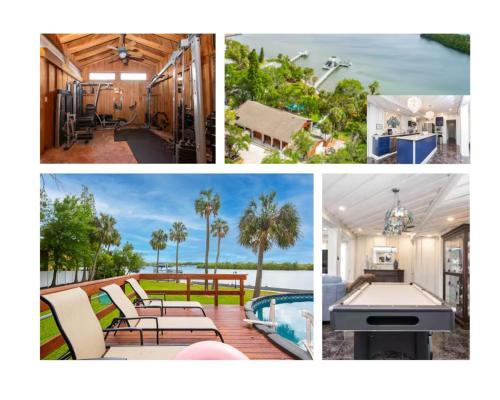Riverview Villa | Huge Waterfront Mini-Resort w Gym, Dock & Pool
