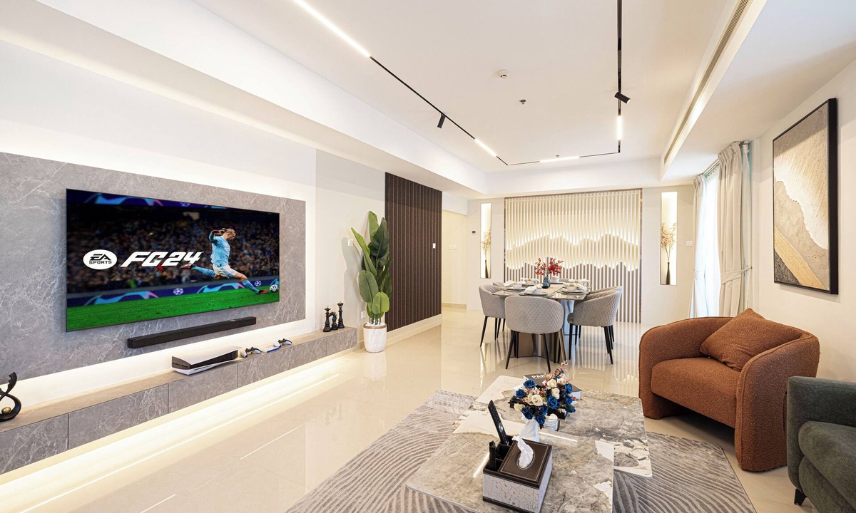 Trade Center Apartment | LUXURY NEWLY RENOVATED 4 BHK, Full Sea View , Marina , 5 min to beach