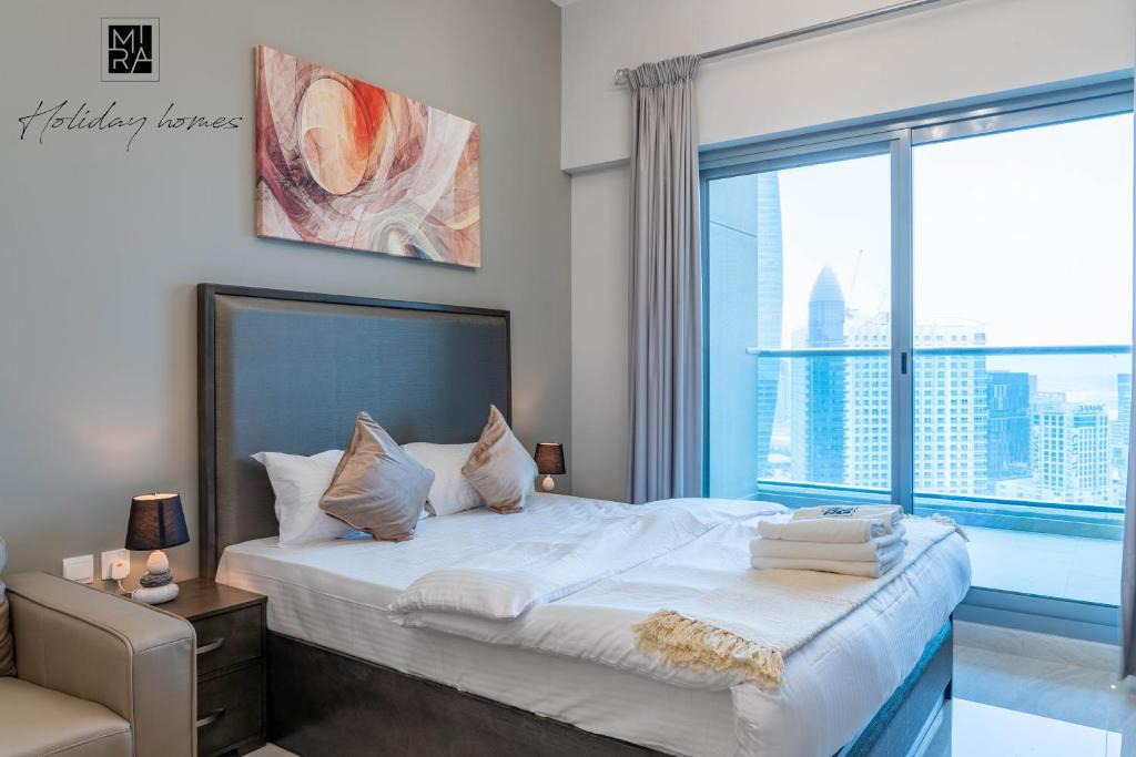 Business Bay Apartment | Mira Holiday Homes - Studio with Burj Khalifa View - Elite Business Bay