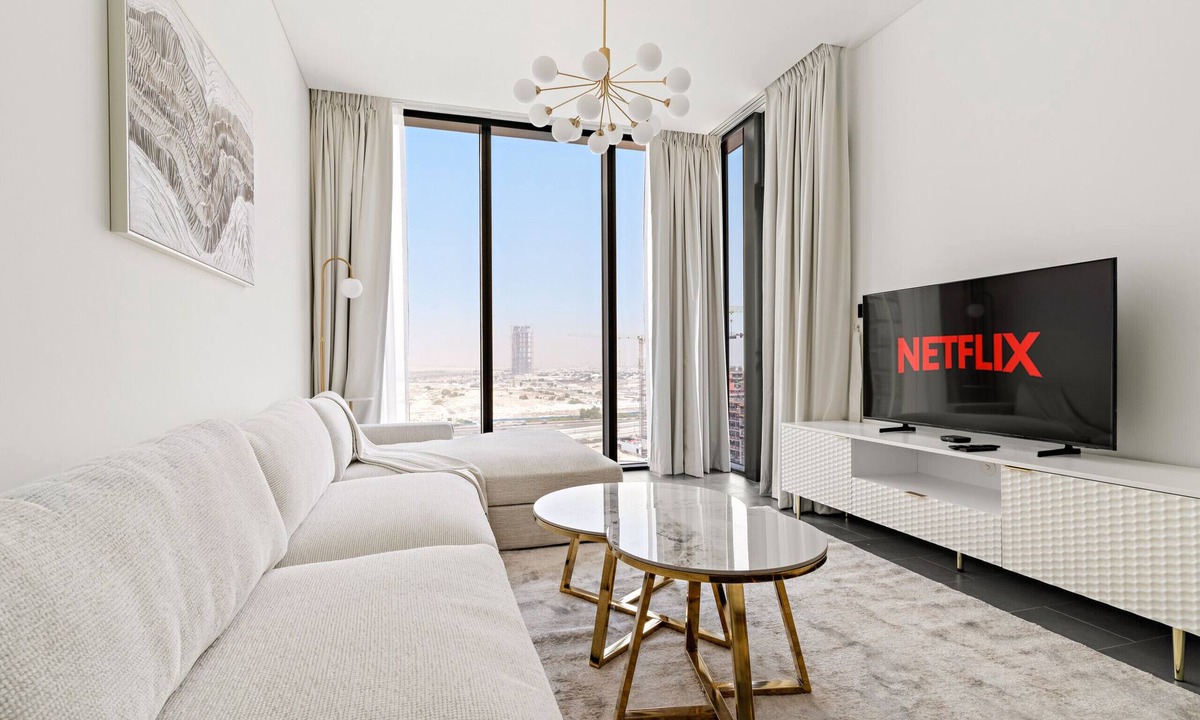 Nad Al Sheba Apartment | Modern 2 BR with Pool View in Sobha Hartland