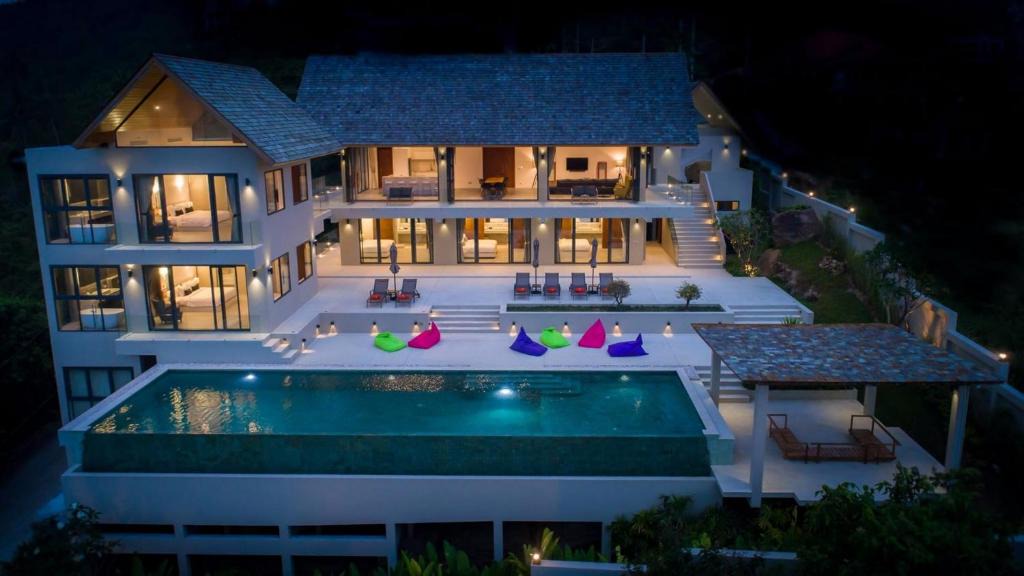 Bophut Hills Villa | Nojoom Hills - Sea View 6 Bedroom Villa