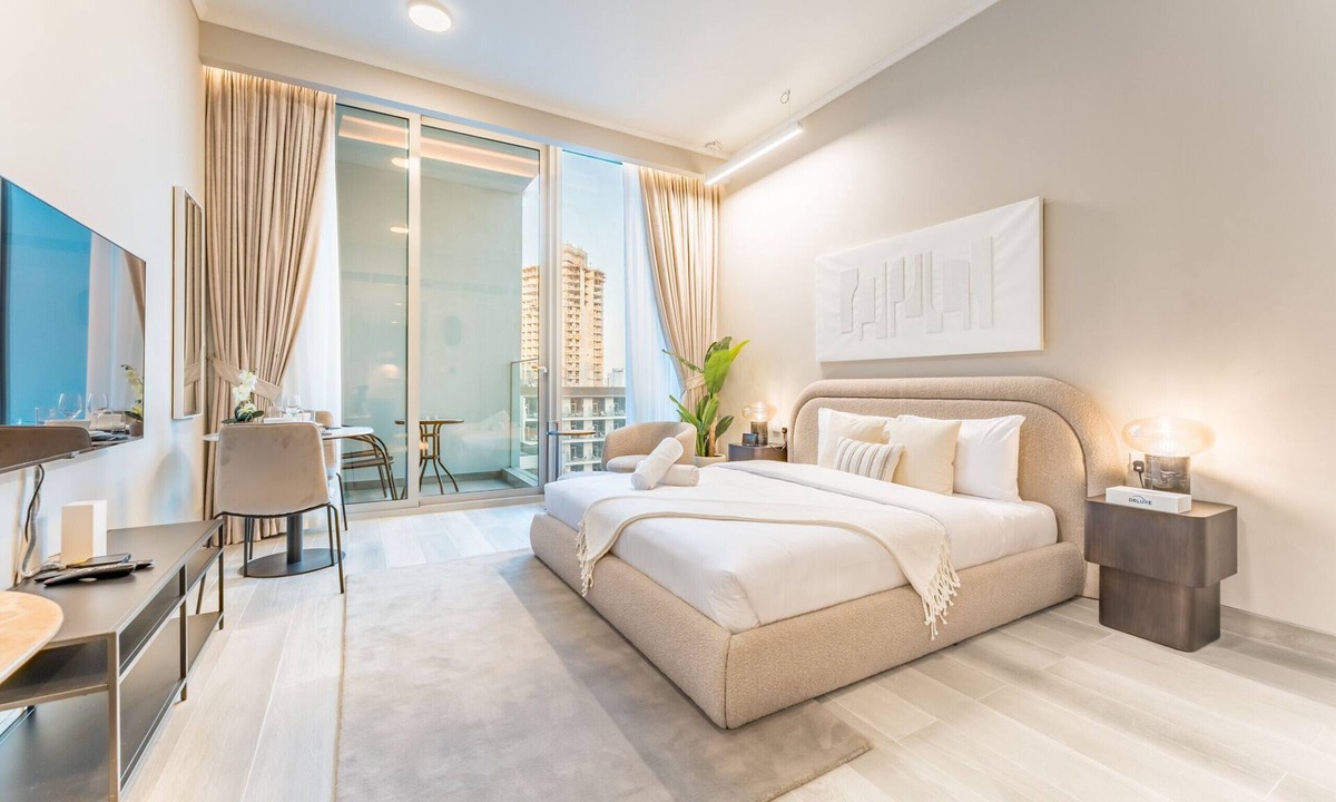 Jumeirah Village Circle Apartment | Pool View Studio with Balcony Close to Mall, Concept 7 Residences