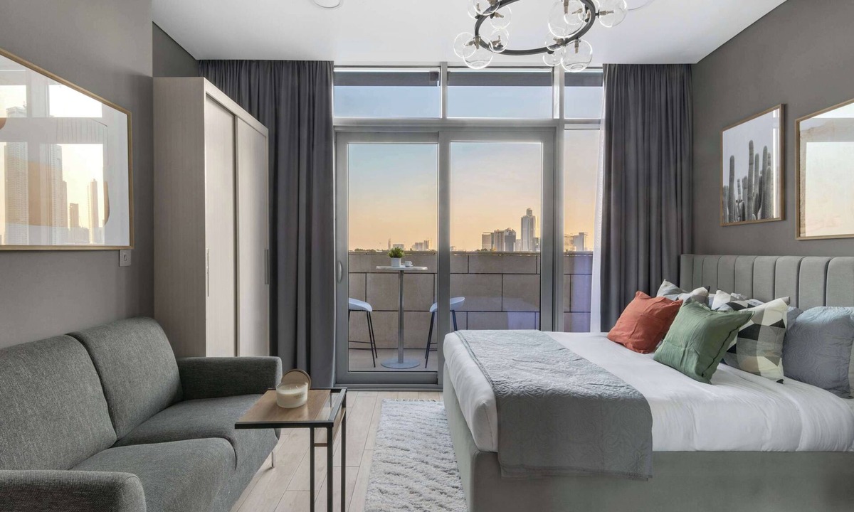 Bur Dubai Apartment | Silkhaus Burj Khalifa View Studio | Burj Daman