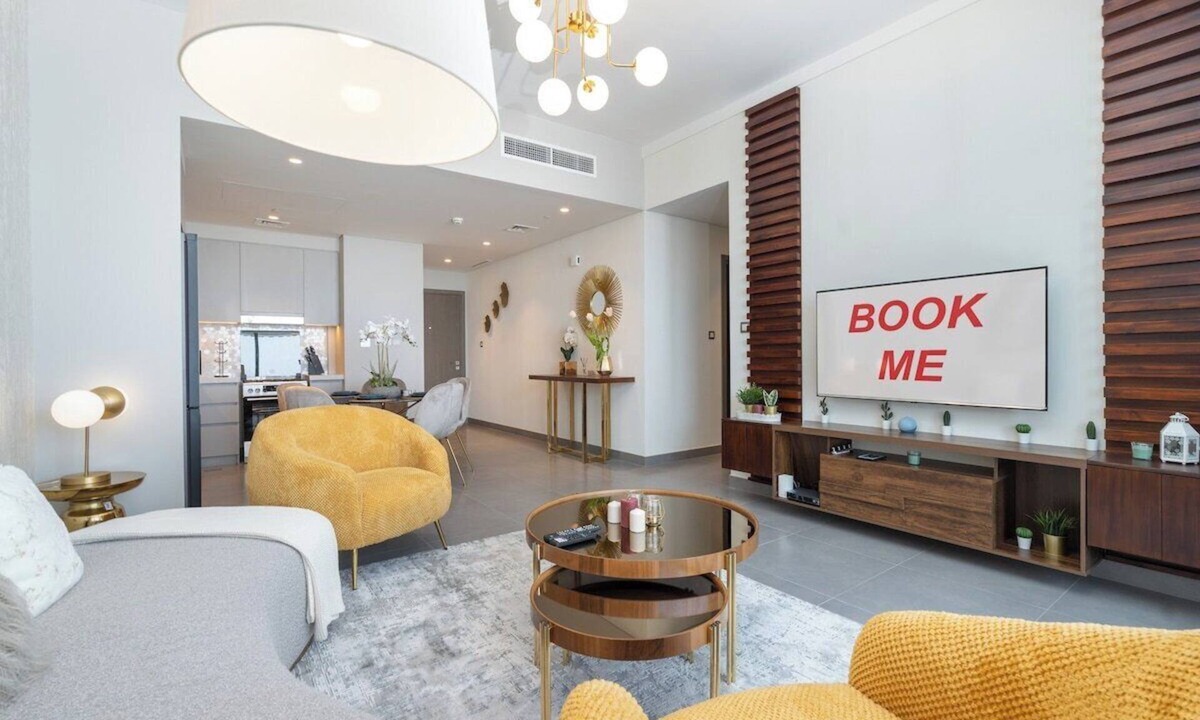 Dubai Apartment | Stylish 2-Bed Oasis with Pool in Peaceful Creek Harbour