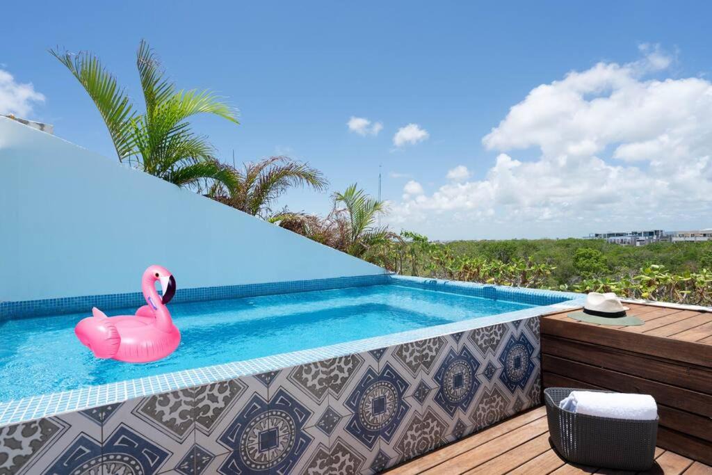 Tulum Apartment | SunsetviewPH+PrivPool+Near Beach&Town+Rooftop+50mb