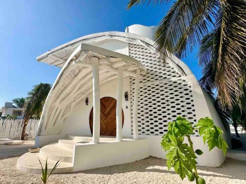 San Crisanto Villa | Unique Beachfront Casa Kyma, Pool, San Crisanto, Yucatan
