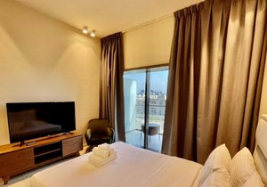 Park View Spacious Studio with Balcony