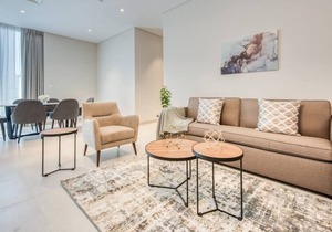 Posh and Bright 2BR Apartment with Maid's Room