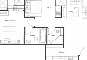 Serviced 2 Bed Sky Villa with View, Pool and BTS
