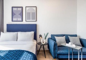 Silkhaus modish studio with Burj Khalifa view, pool access