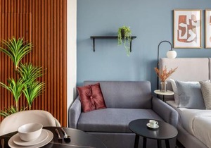 Silkhaus refurbished studio with Burj Khalifa view in DIFC