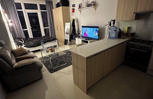 Jumeirah Village Circle Apartment | Chic apartment with fitness room and AC in enchanting Dubai