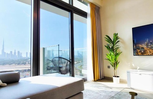 Jadaf Apartment | New Bright & Modern Luxury 1BR with Full Burj View