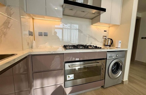 Nad Al Sheba Apartment | Spacious 3BR in Azizi Riviera by Bespoke