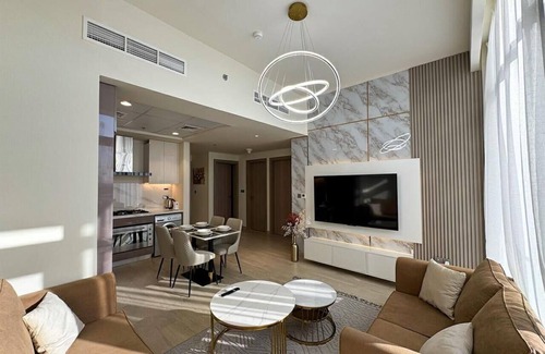 Nad Al Sheba Apartment | Spacious 3BR in Azizi Riviera by Bespoke