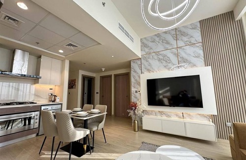 Nad Al Sheba Apartment | Spacious 3BR in Azizi Riviera by Bespoke
