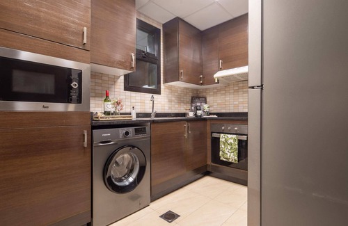 Jadaf Apartment | Tranquil 2BR Maid's Room w Partial Canal Views