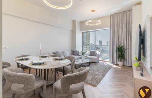 Jumeirah Village Circle Apartment | Vogue Elegant JVC Apartment near Circle Mall with large balcony Pool and Gym access