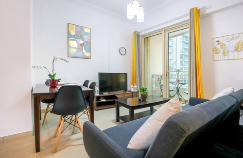 Jabal Ali 2 Apartment | 1 bed fully furnished marina view.