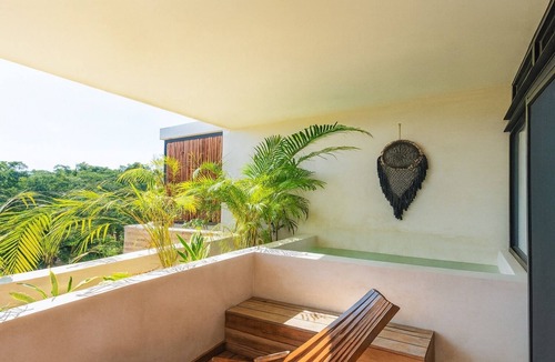 Tulum Apartment | 3-Bed Panoramic Penthouse Private Rooftop Pool Terrace Jetted Dip Pool