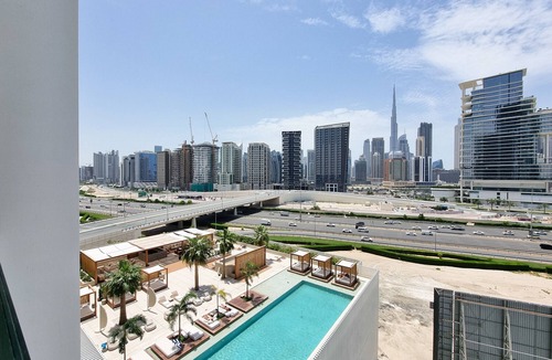 Business Bay Apartment | 621 Upside Living | Studio with balcony and Burj V