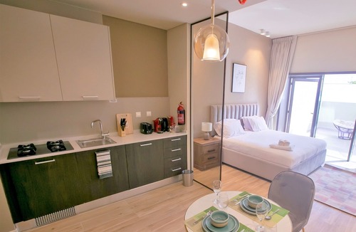 Jumeirah Village Apartment | Amazing stay Park View - Superior Studio balcony