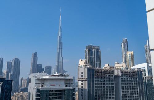 Downtown Dubai Apartment | Awesome 1-Bedroom Apartment for 4 with Burj Views at Vera Tower in Business Bay