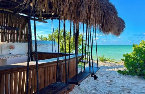 Chuburna Puerto House | Beachfront House with Terrace Bar - All inclusive