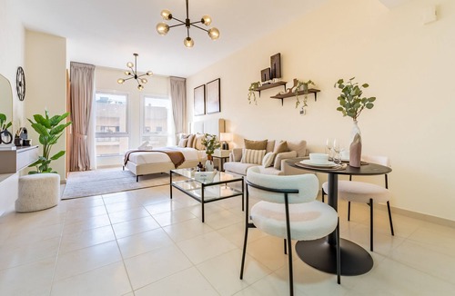 Jumeirah Village Apartment | City Views Studio Close to Attractions, Emirates Garden II Maple 2, JVC