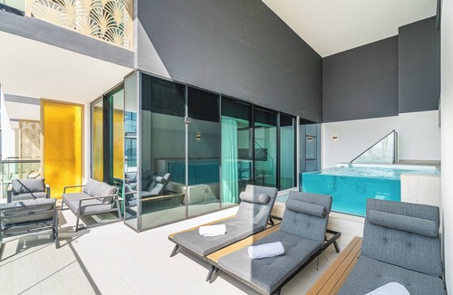 Jumeirah Village Circle Apartment | Elegant 2BR with Private Pool on Balcony and Gym Access