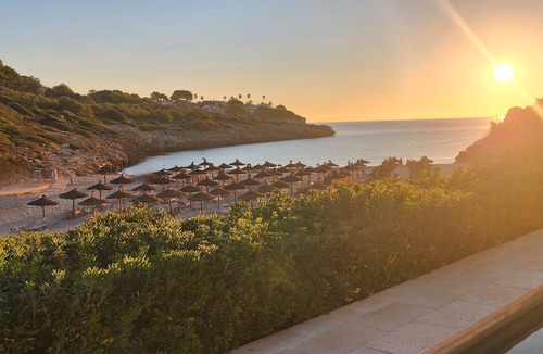 Cala Mandia Apartment | Front line apartment with private pool and direct access to the beach