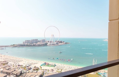 Trade Centre 1 Apartment | FULL SEA VIEW, 2BR-High Floor , POOL, BEACH, JBR
