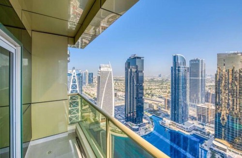 Dubai Apartment | Lake.City above the metro with fabulous view