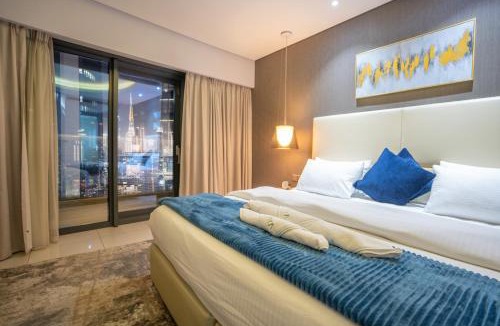 Business Bay Apartment | Luxe 2BR Haven with Spectacular Burj Khalifa & Dubai Frame Views By ĀYA Boutique