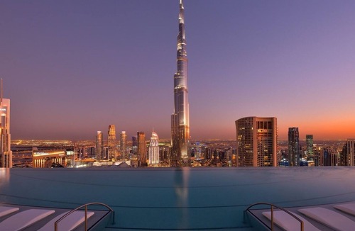 Trade Center Apartment | Luxurious 5BR-Burj View-The Address sky view