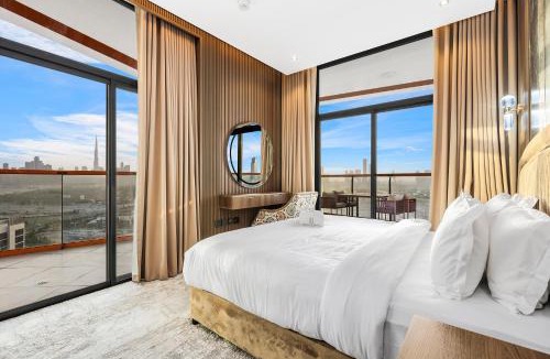 Jadaf Apartment | Luxury 3BR with Balcony - Minutes to Burj Khalifa & Dubai Mall