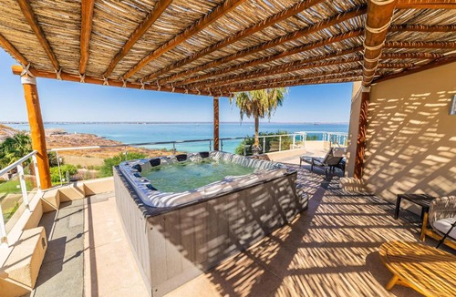 La Paz Villa | Luxury Oceanfront Villa 7 at Puerta Cortes Resort with Jacuzzi & Golf Cart