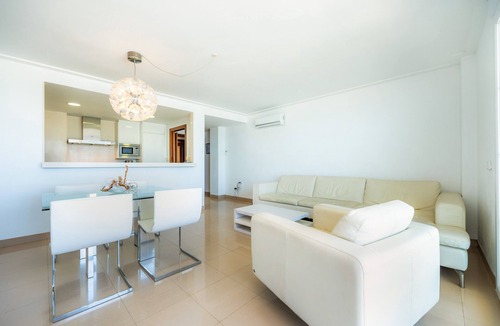 Can Picafort Apartment | Minimal Apartment Ref 9000 with Sea View, Balcony, Wi-Fi and Air Conditioning