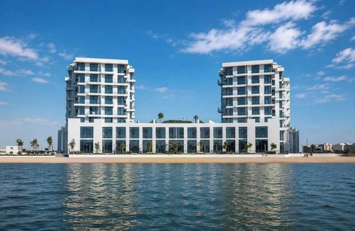 Al Hamriya Apartment | Oceanfront Studio by Blue Bay Walk, Free Parking