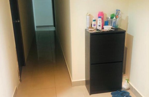 Al Quoz House | Private Bedroom with Burj Khalifa View
