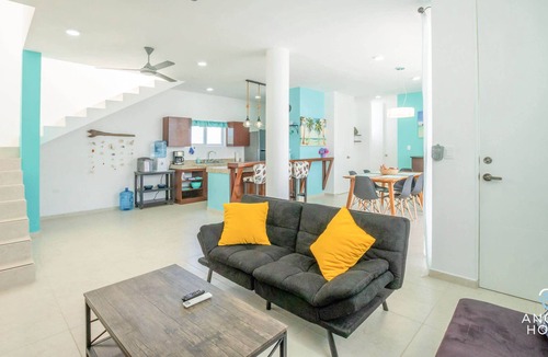 Chicxulub Puerto Apartment | Private Roof Pool/Lounge Penthouse 200m to Beach