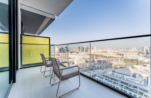 Jumeirah Village Circle Apartment | Skyline and Community Views 1BR with Private Balcony Near Community Park