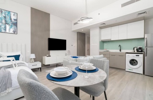 Dubai Production City Apartment | Sophisticated Studio with Huge Balcony at Mesk 1