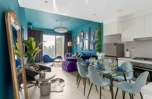 Za'abeel 2 Apartment | Spectacular Burj Khalifa View 2 min to Dubai Mall