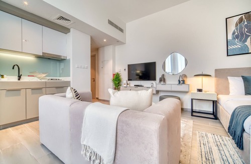 Dubai Production City Apartment | Striking Studio at Mesk 1 Midtown Dubai Production City by Deluxe Holiday Homes