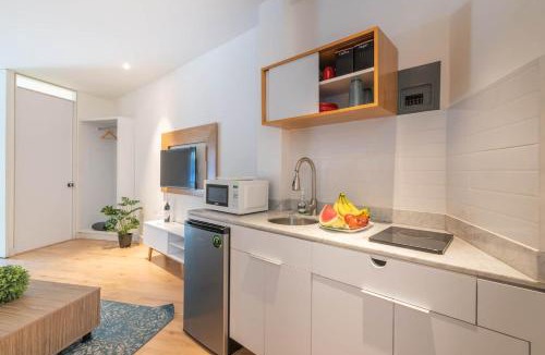 Tlalpan Hotel | Stylish Quiet Studio, Smart TV, Six Flags 1k