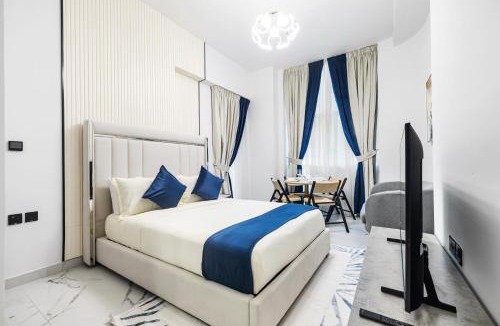 Al Barsha Apartment | Stylish Studio with Private Pool at Opalz Danube