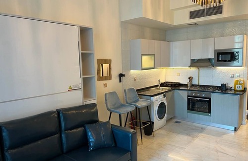 Business Bay Apartment | Super cozy and clean studio for you with Burj Khalifa view