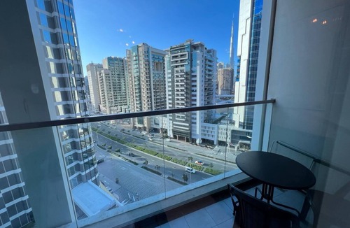Business Bay Apartment | Super cozy and clean studio for you with Burj Khalifa view